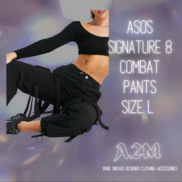 ASOS Signature 8 Combat Pants Size L NWT - Picture 2 of 5